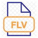 Flv File Format File Icon