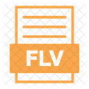 Flv File Flv Files And Folders Icon