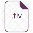 Flv File Document Icon