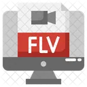Flv 비디오  아이콘