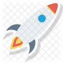 Fly Rocket Space Icon