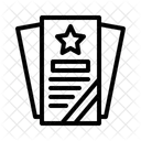 Flyer Broschure Druckmaterial Symbol