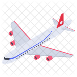 Flying Airplane Icon