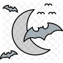 Flying Bat Halloween Night Horror Night Icon