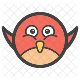 Flying Bird Emoji Icon