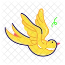 Flying Sparrow Flying Bird Cute Bird Symbol