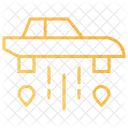 Flying Car Hover Car Transport Icon