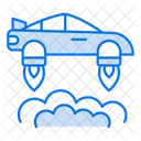 Flying Car Car Transport Icon