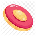 Flying Disc Frisbee Game Icon