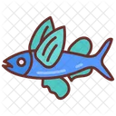 Flying Fish Food Fish Fish Swimming Icon
