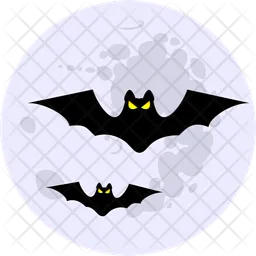 Flying halloween bat  Icon