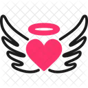 Flying Heart Love Flight Icon