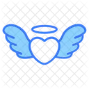 Flying Heart Heart Wings Love Wings Icon