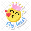 Kiss Kiss Emoji Flying Kiss Icon