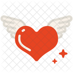 Flying Love Icon