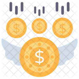 Flying Money  Icon