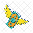 Flying money  Icon