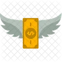 Flying Money Money Dollar Icon