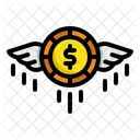 Flying Money  Icon