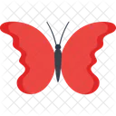 Flying Red Butterfly  Icon