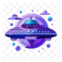 Flying Saucer Ufo Spacecraft Icon