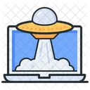 Sci Fi Flying Saucer Cinema Icon