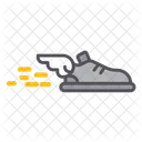Flying Shoes Footwear Footgear Icon