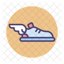 Flying Shoesshoes Wings Sneakers Icon