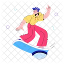 Flying Skateboard  Icon
