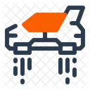 Flying Vehicle Aerial Transport Superhero Tech Icon