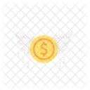 Flyings Money Money Coin Icon