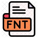 Fnt File Type File Format Icône