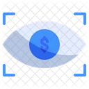 Eye Money Focus Icon
