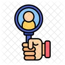 Target Focus On Employee Target Audience Icon