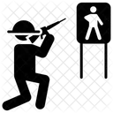 Aimed Focus Person Hunting Icon
