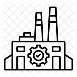 집중된 공장 제품  아이콘