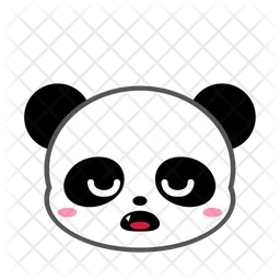 Panda fofo dormindo Emoji Ícone