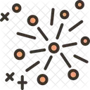 Fogos De Artificio Comemorar Noite Ícone