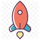 Foguete Startup Galaxia Icon