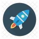 Foguete Nave Espacial Startup Icon