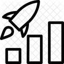 Gráfico de crescimento  Ícone