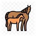 Fohlen Stute Pferd Symbol