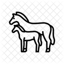 Fohlen Pferd Zucht Symbol