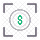 Fokus Dollar Ziel Symbol