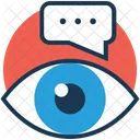 Fokus Chat Auge Symbol