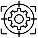 Fokusliniensymbol Icon