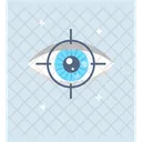 Fokusuberwachung Mechanisches Auge Cyber Auge Symbol