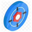 Fokussetzung Fokusgestaltung Fokusentwicklung Symbol