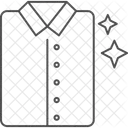 접힌 셔츠 얇은 선 아이콘 아이콘