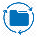 Folder Feedback Loop Circular Arrow Icon